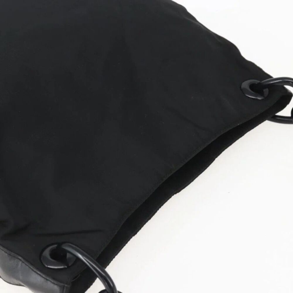 Prada Chain Tessuto Black Nylon Shoulder Bag Bag - Picture 14 of 16